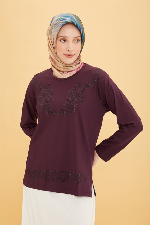 Armine Penye 22YD9031 Mürdüm