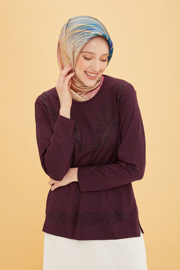 Armine Penye 22YD9031 Mürdüm