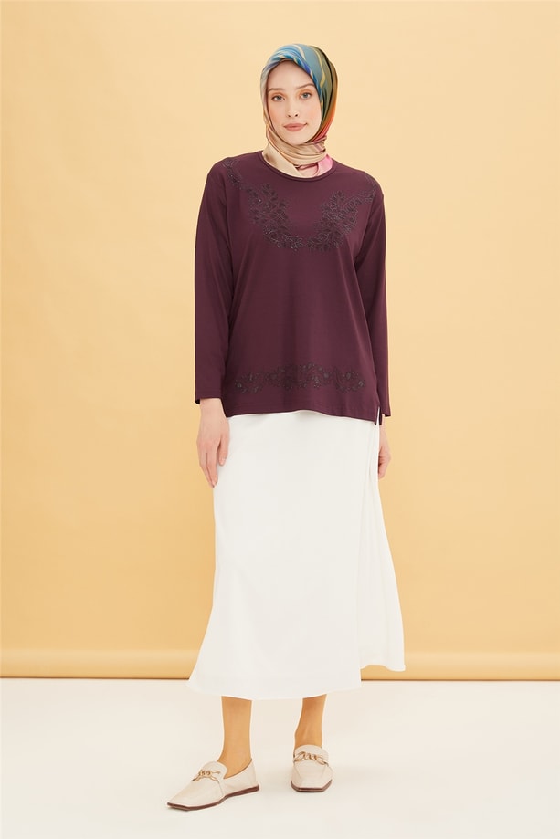 Armine Penye 22YD9031 Mürdüm