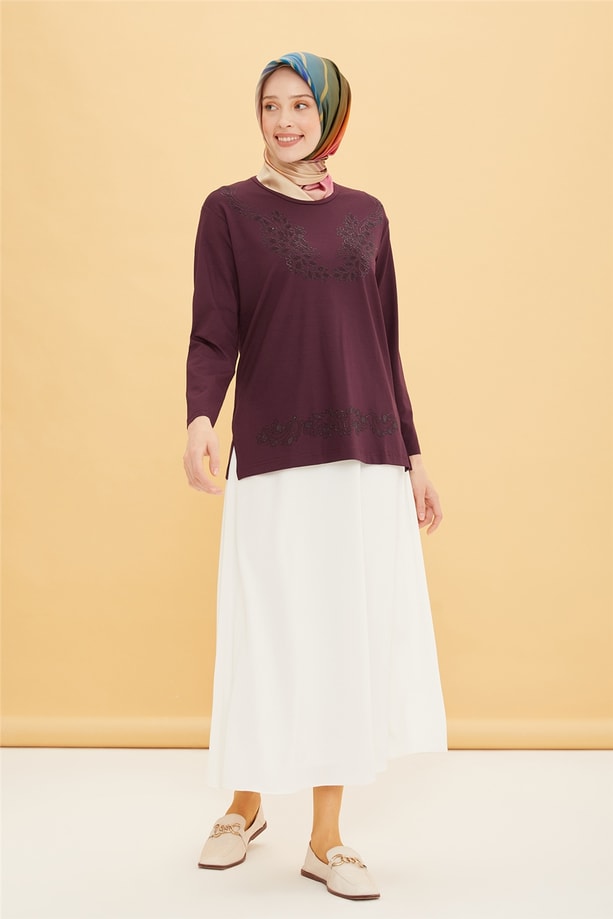 Armine Penye 22YD9031 Mürdüm
