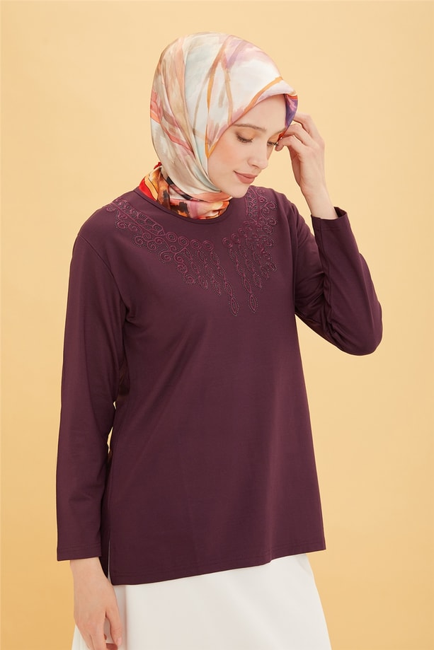 Armine Penye 22YD9035 Mürdüm