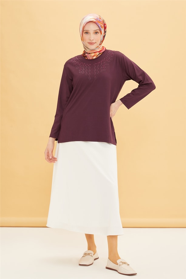 Armine Penye 22YD9035 Mürdüm