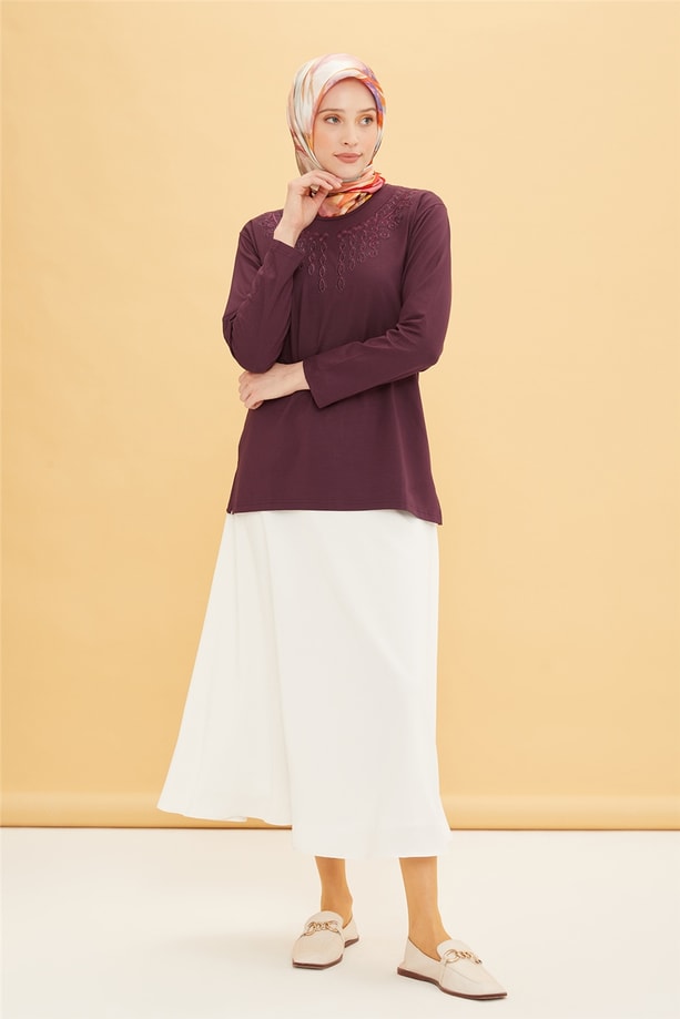 Armine Penye 22YD9035 Mürdüm
