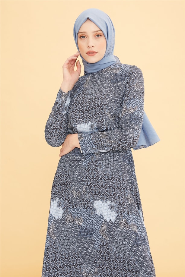 Armine Trend Elbise 22YT906 İndigo