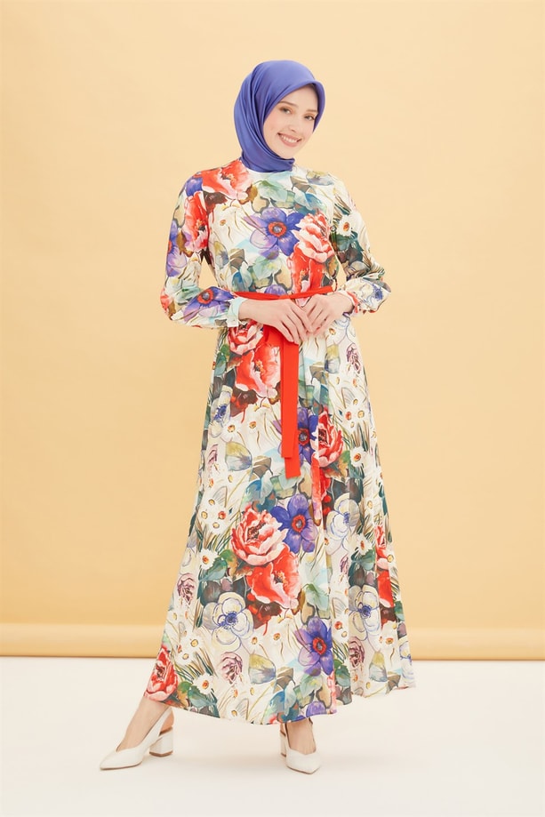 Armine Trend Elbise 22YT907 Ekru