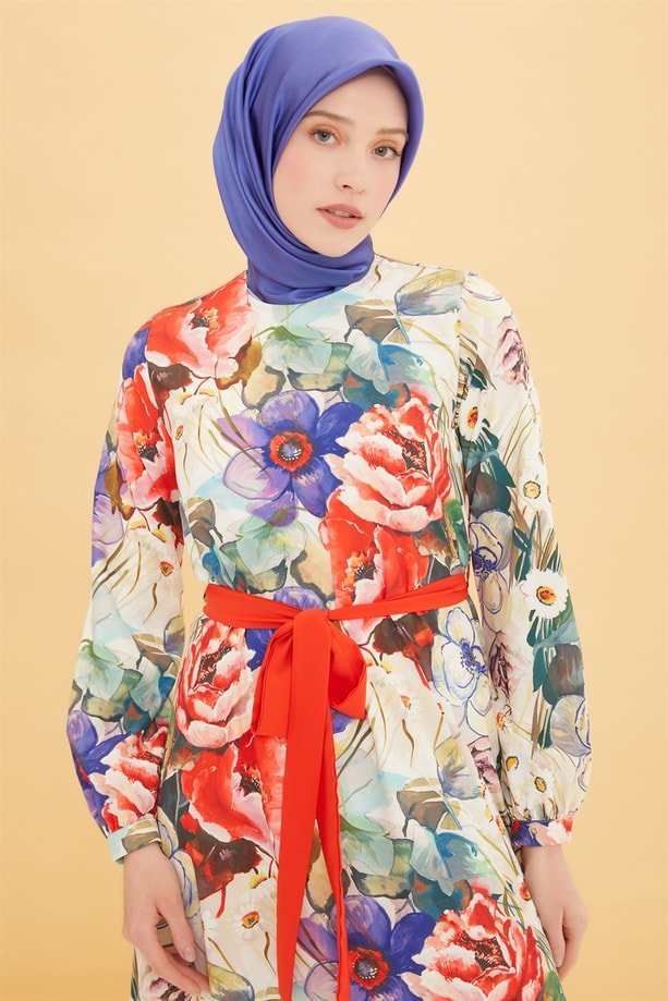 Armine Trend Elbise 22YT907 Ekru