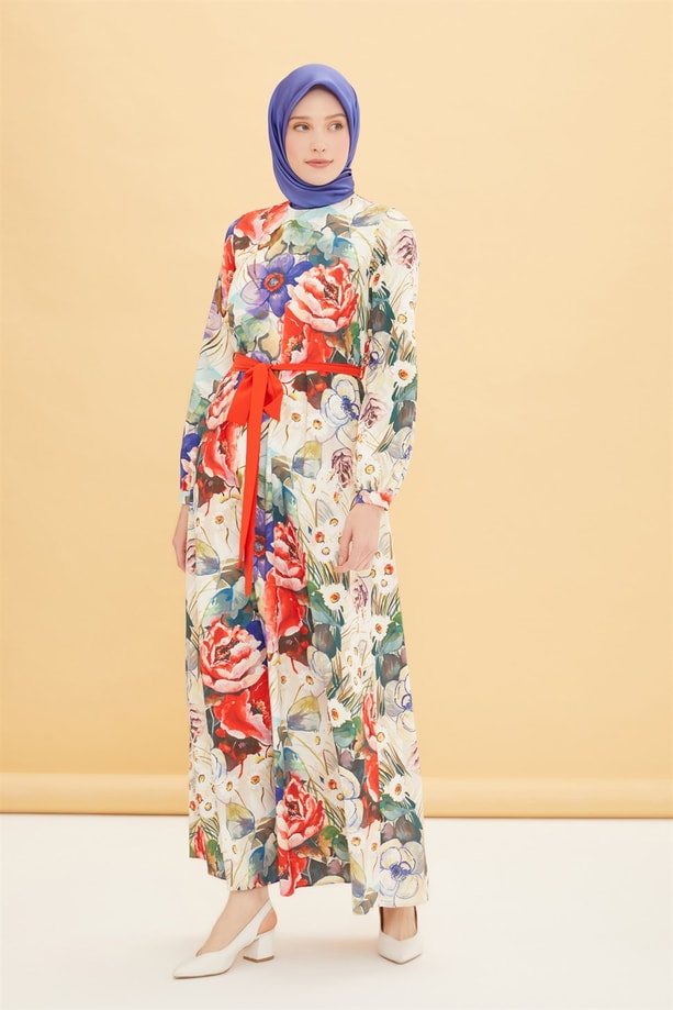 Armine Trend Elbise 22YT907 Ekru