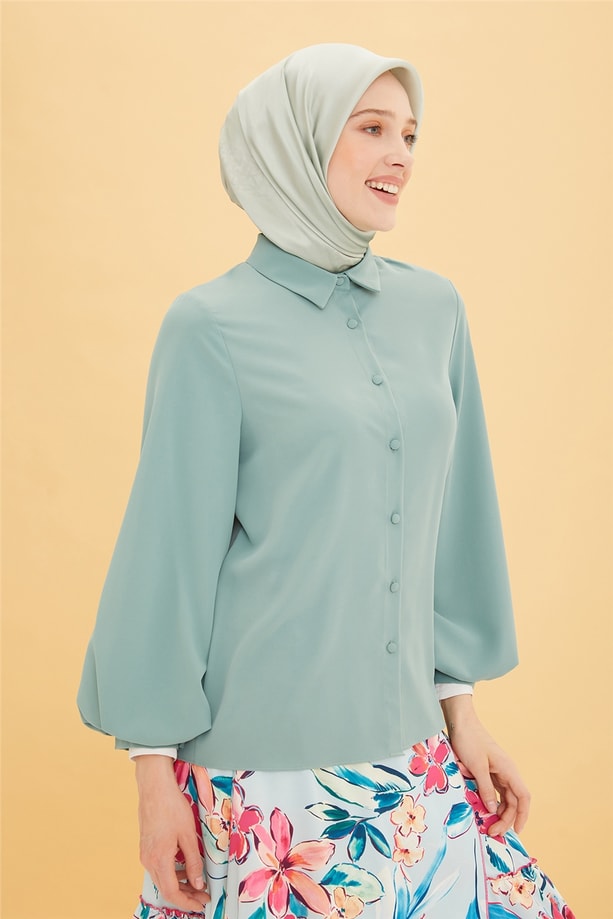 Armine Gömlek 22YD9242 Mint