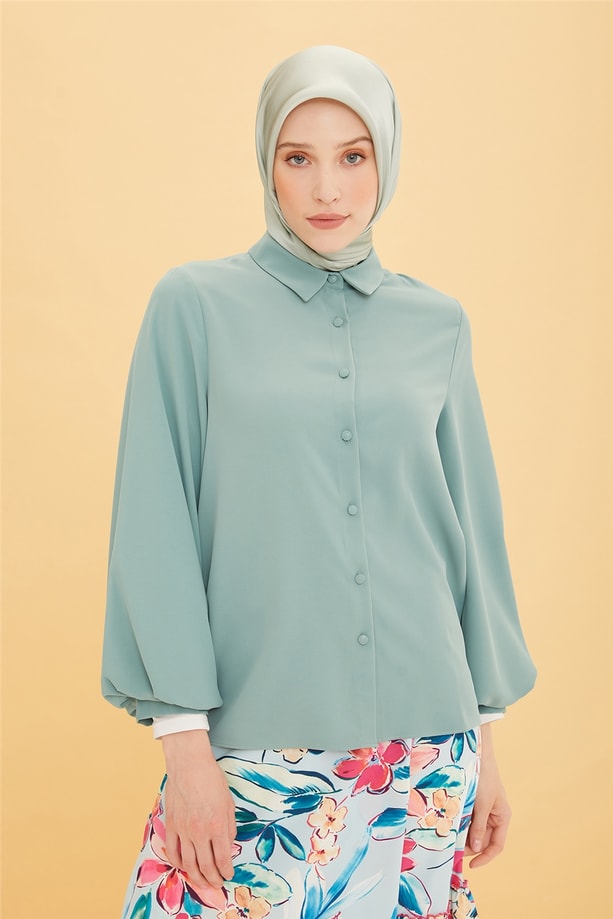 Armine Gömlek 22YD9242 Mint