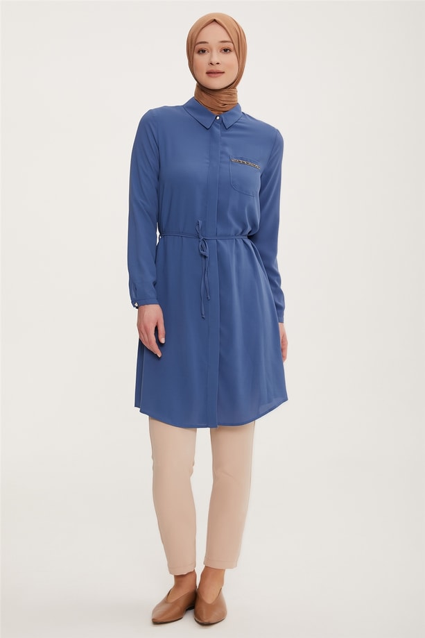 Armine Tunik 22YD9249 İndigo