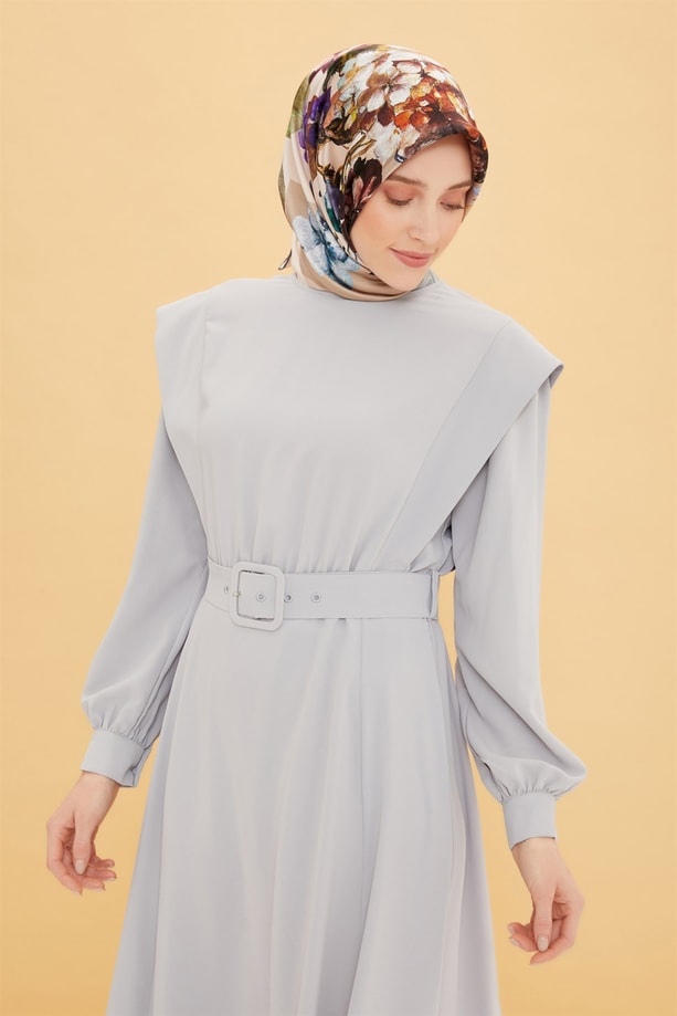 Armine Elbise 22Y9406 Gri