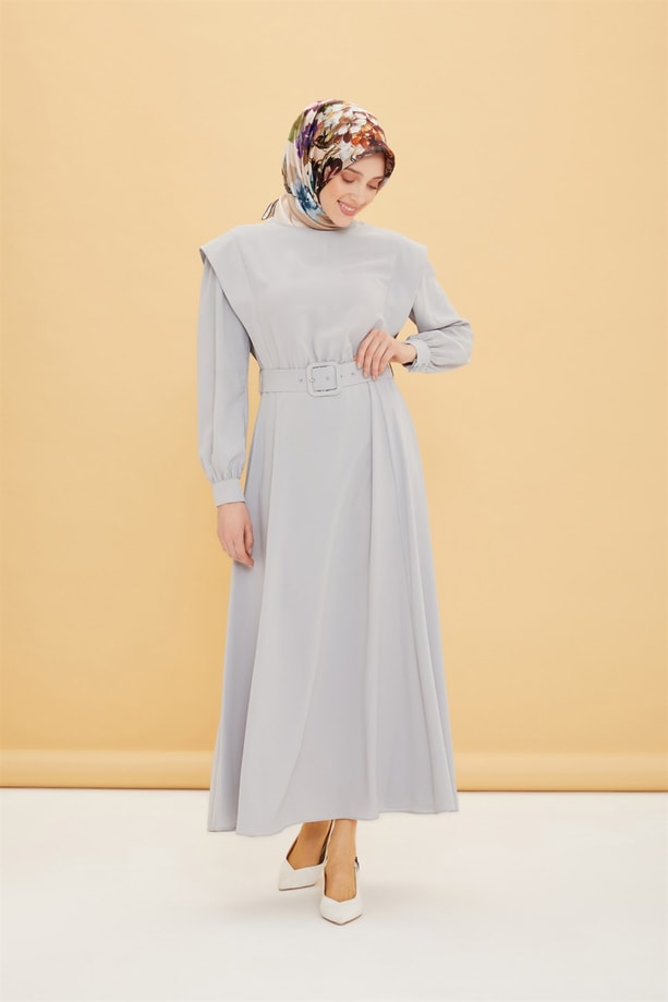 Armine Elbise 22Y9406 Gri