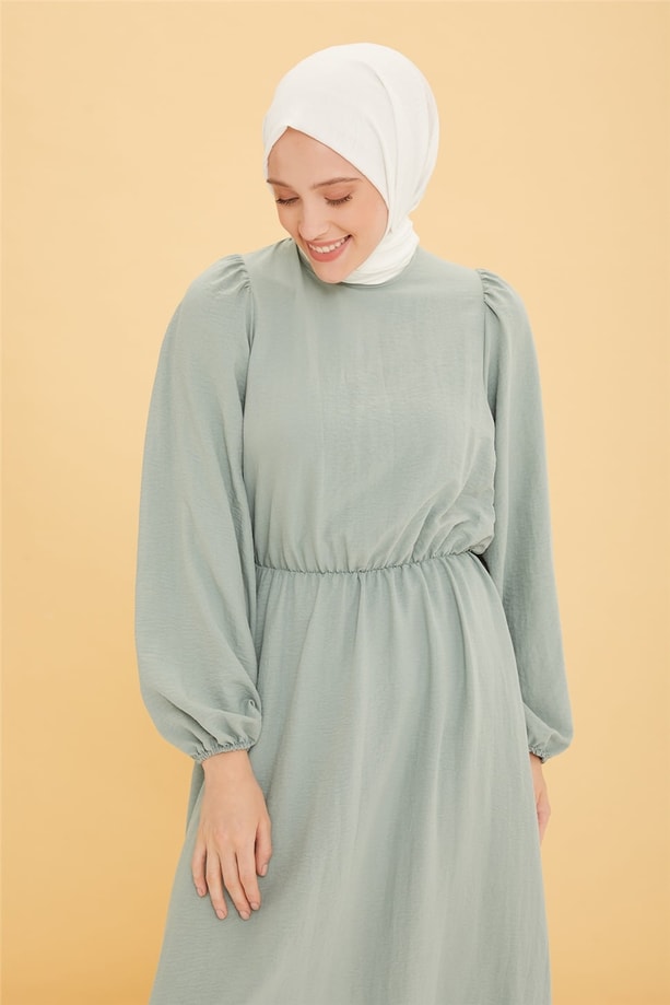 Armine Yumuşak Dokulu Elbise 22Y9414 Mint