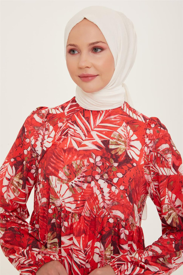 Armine Trend Elbise 22YT947 Kırmızı