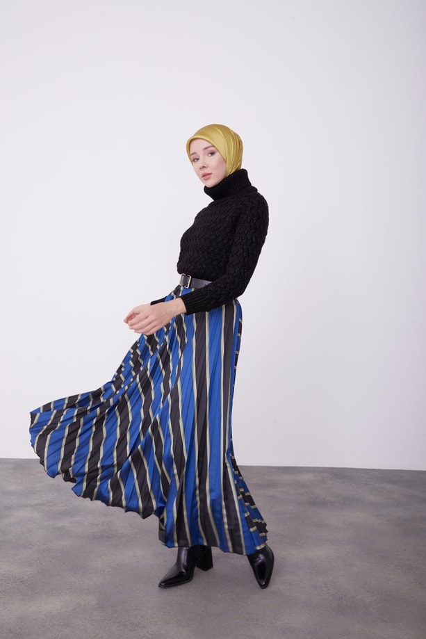 Armine Piliseli Etek 23K1500 Lacivert