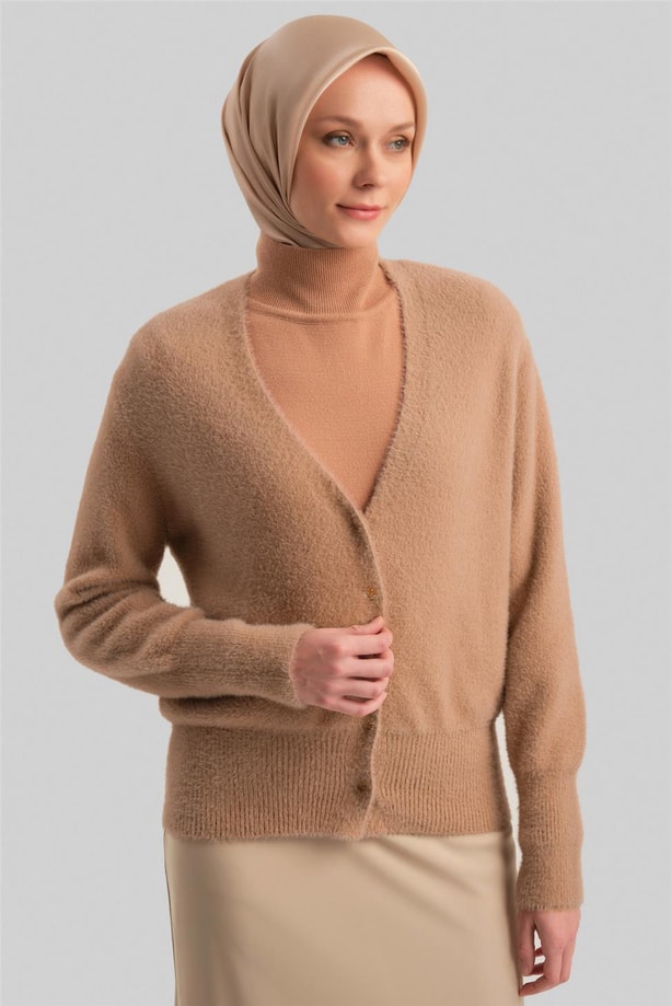 Armine Hırka 23KD2836 Vizon