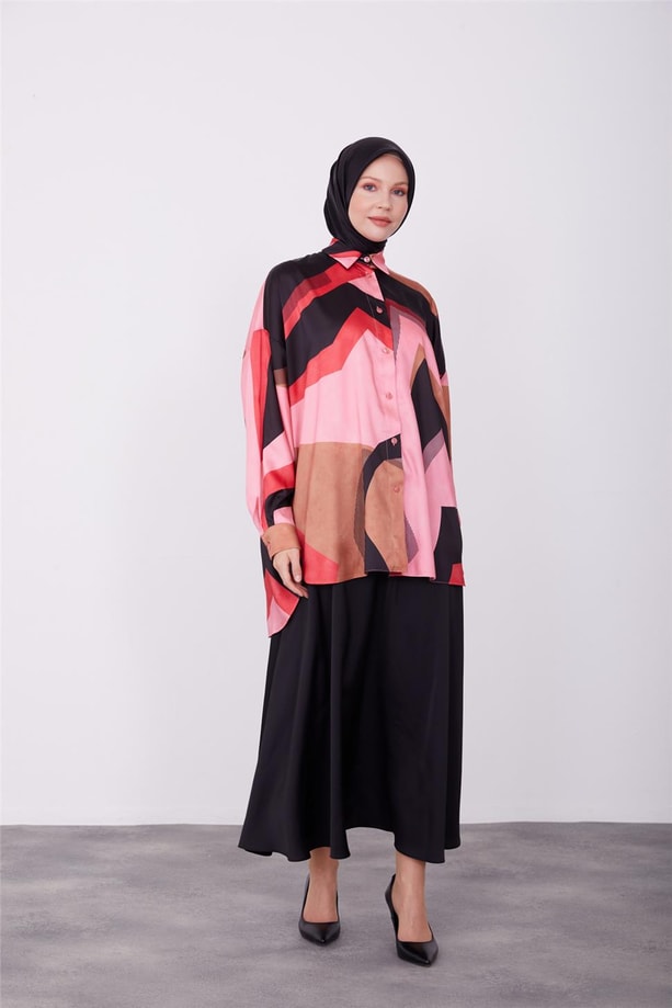 Armine Gömlek 23K3350 Kiraz