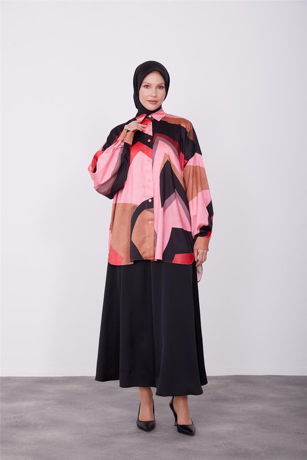 Armine Gömlek 23K3350 Kiraz