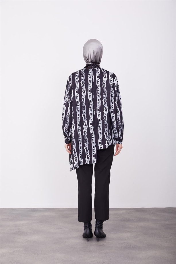 Armine Asimetrik Empirme 23K3413 Siyah