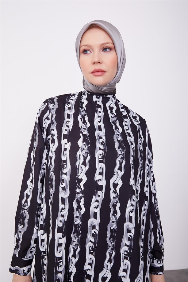 Armine Asimetrik Empirme 23K3413 Siyah