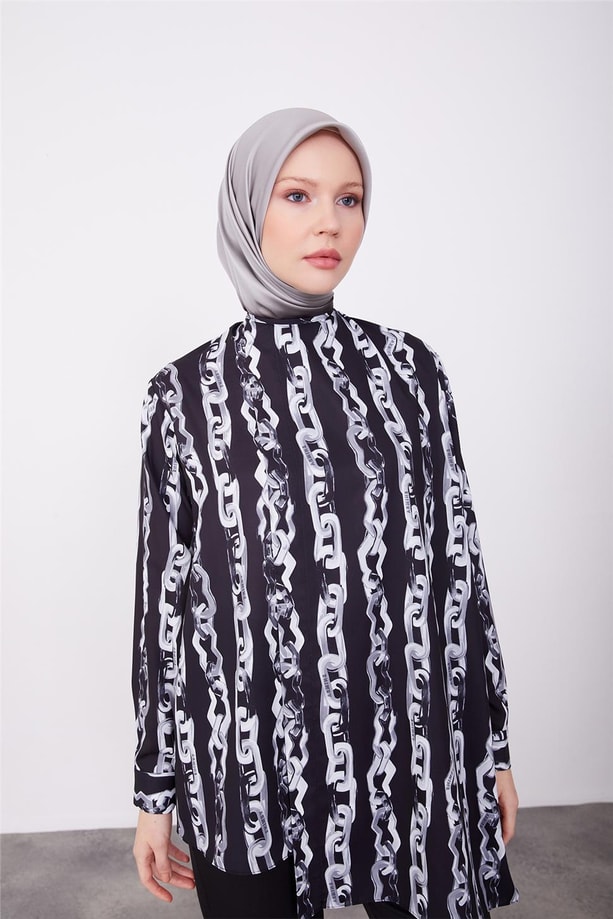 Armine Asimetrik Empirme 23K3413 Siyah