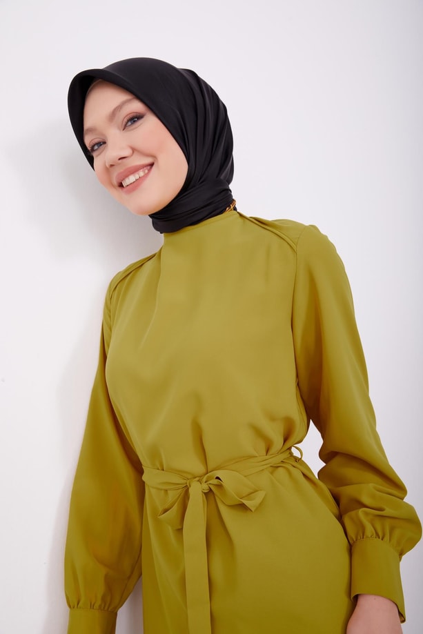 Omuzları biyeli bluz 23K3424 Asit
