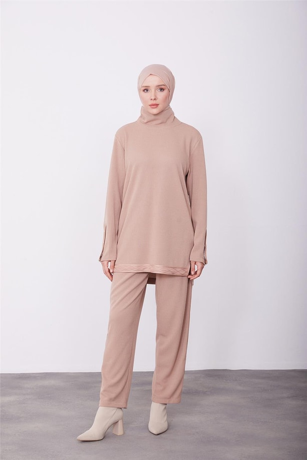Armine Pantolonlu Takım 23KD4408 Bej
