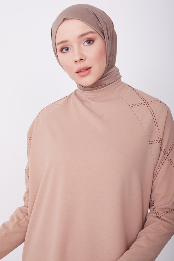 Armine Pantolonlu Takım 23KD4420 Bej
