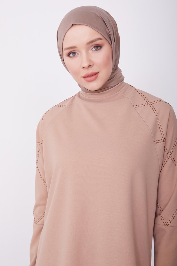 Armine Pantolonlu Takım 23KD4420 Bej