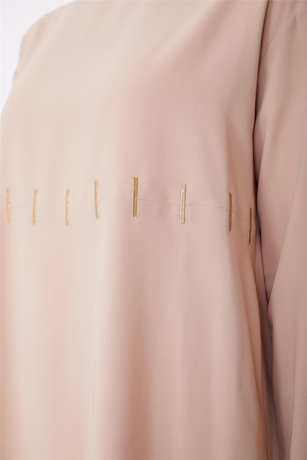 Armine Gold Nakışlı Tunik 23K4718 Bej
