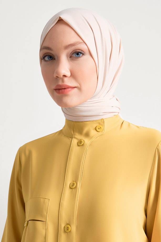 Önü Düğmeli Arkası Asimetrik Robalı Tunik 24Y4721 Asit