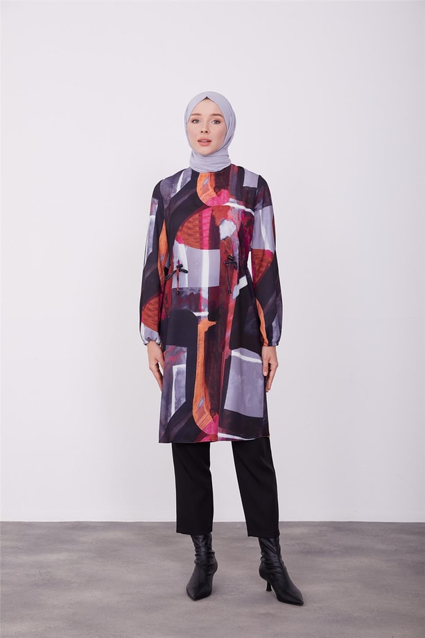 Beli tünelli ayarlanabilen tunik 23K4723 Antrasit