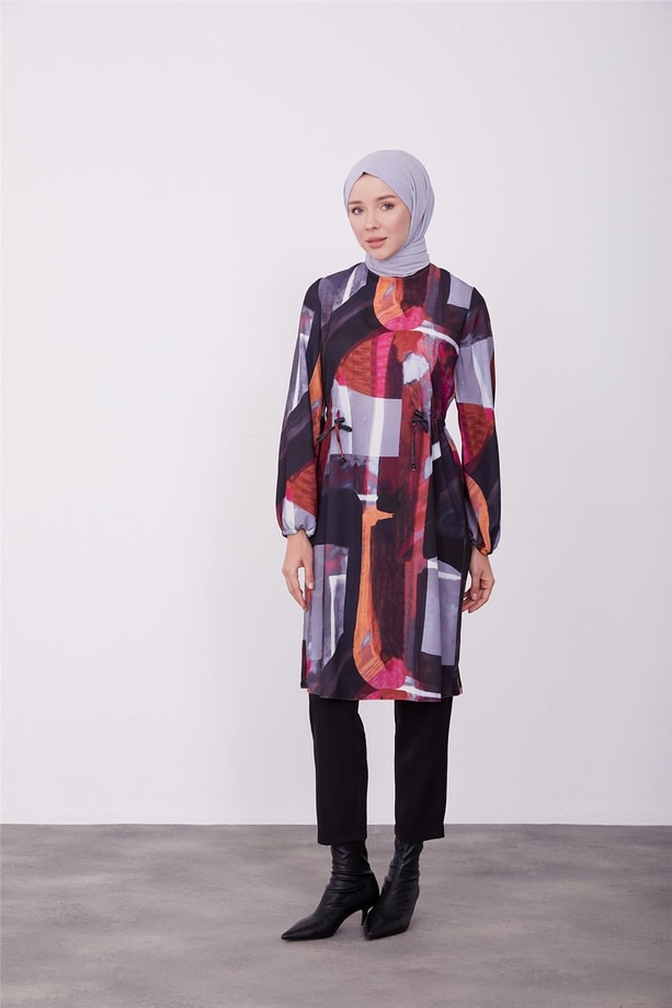 Beli tünelli ayarlanabilen tunik 23K4723 Antrasit