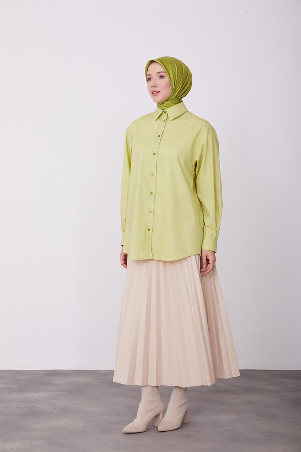  Armine Gömlek 23KD5005 Yeşil