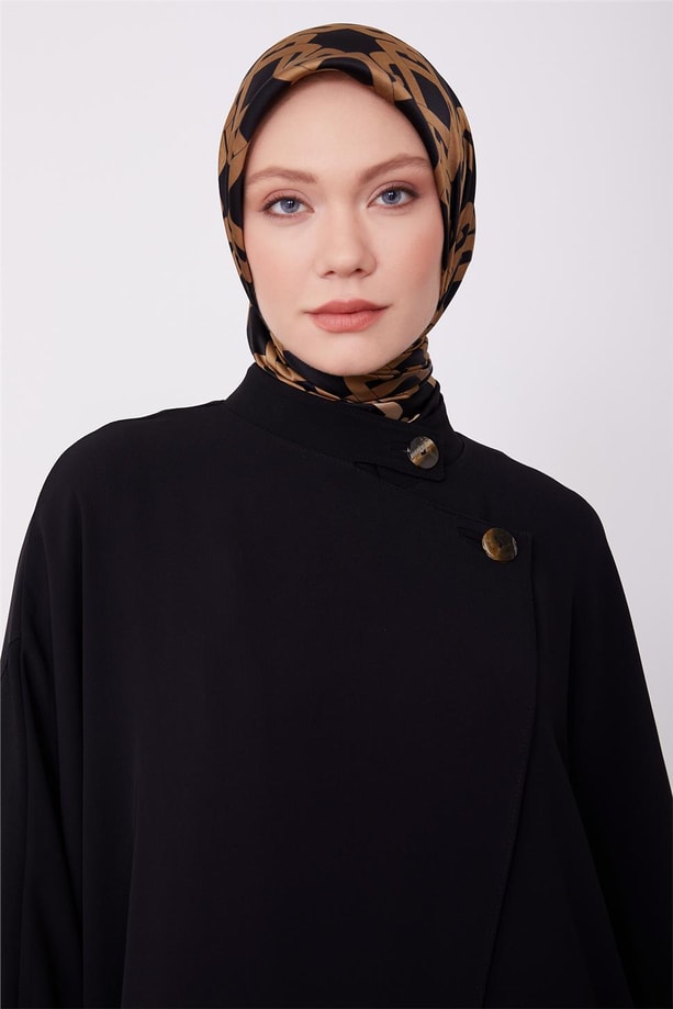 Armine Çapraz Kapamalı Bol Giyçık 23K5308 Siyah
