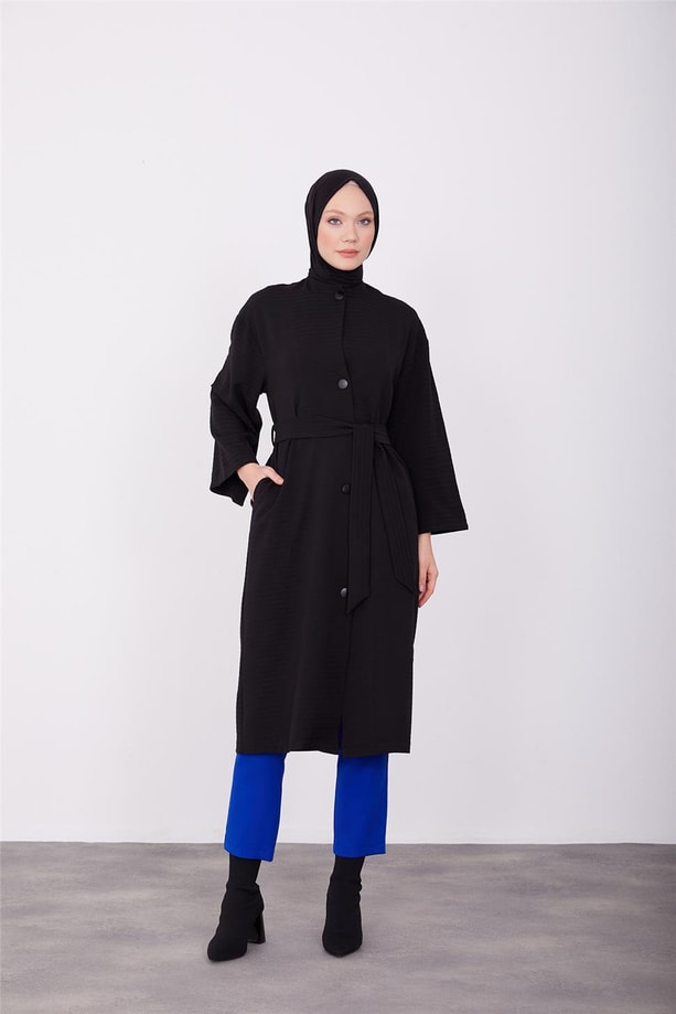 Armine Düğmeli Giy Çık 23K5317 Siyah