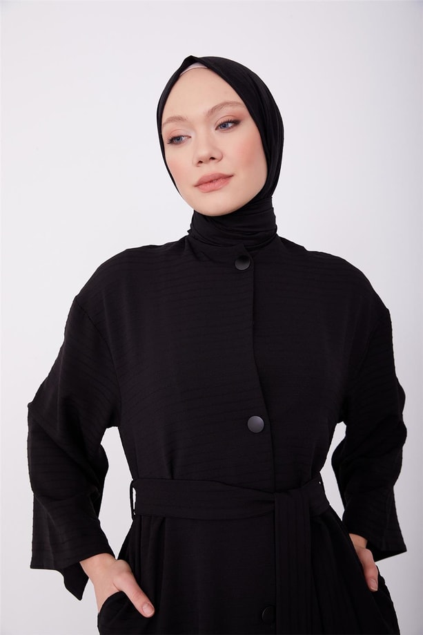 Armine Düğmeli Giy Çık 23K5317 Siyah