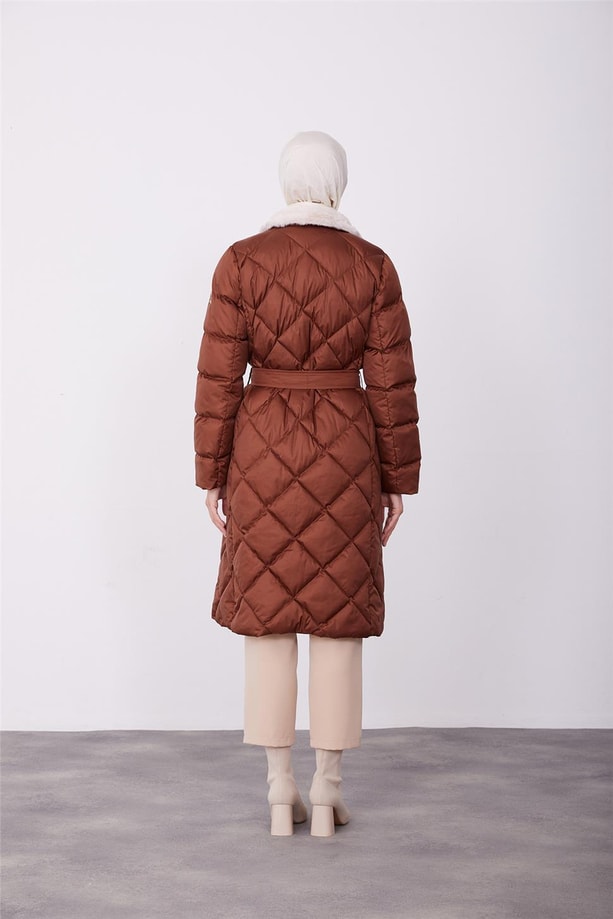 Armine Kapitone 23KD6405 Kahverengi