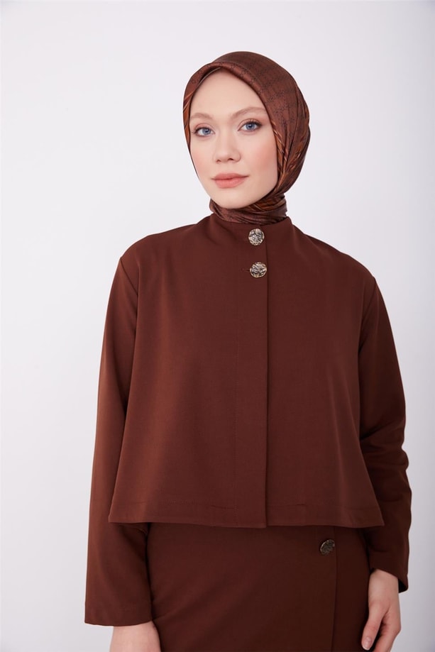 Armine Vatkalı Etekli Takım 23K6707 Acı Kahve