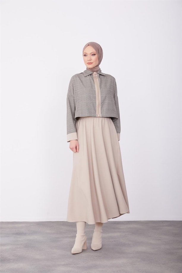 Armine Ceketli Takım 23K6715 Bej