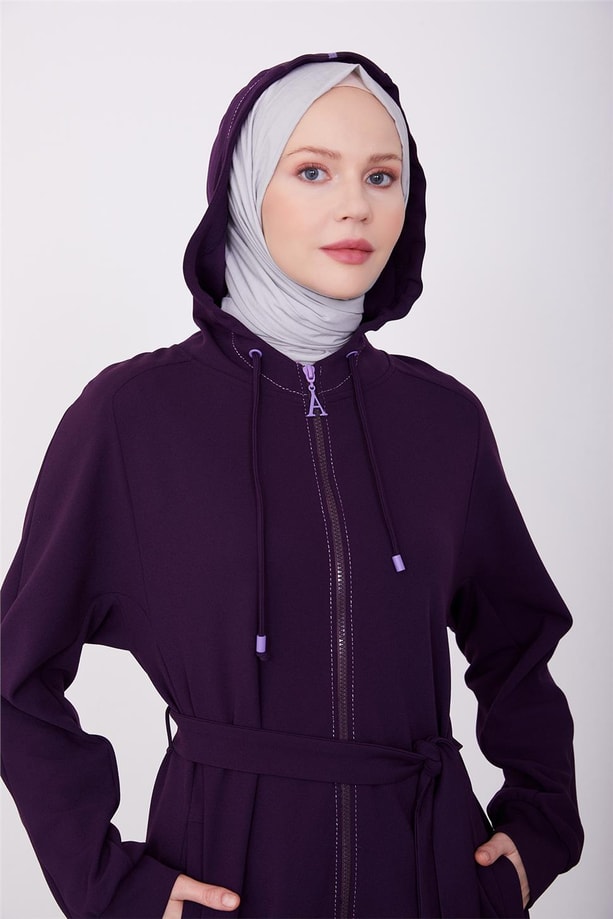 Armine Ribana Detaylı Örme Takım 23K6724 Mor