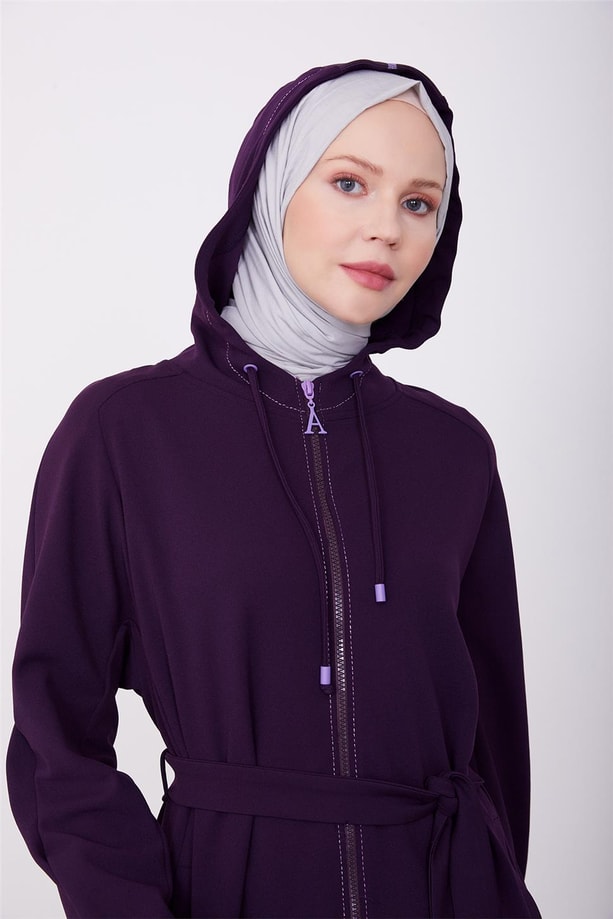 Armine Ribana Detaylı Örme Takım 23K6724 Mor