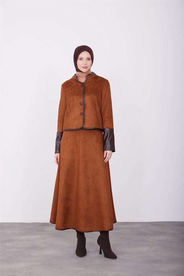 Armine Deri Garnili Takım 23K6738 Badem