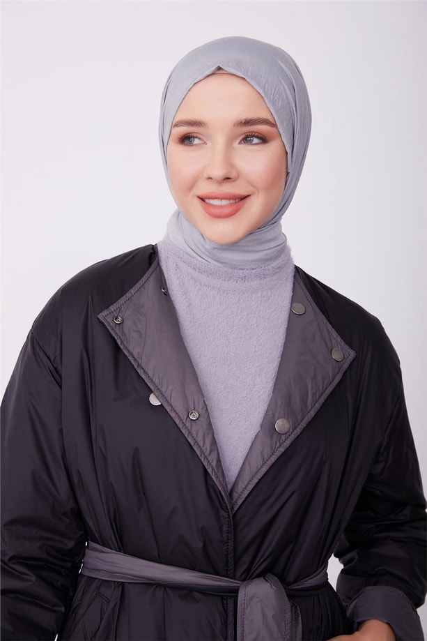 Armine çift tarflı giyilebilen 2 renkli kap 23K7207 Siyah