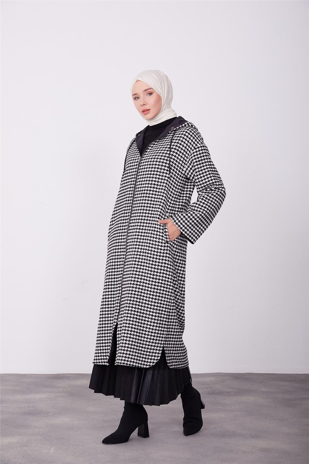 Armine Çift Taraflı Giyilebilen Kaban 23K7809 Siyah