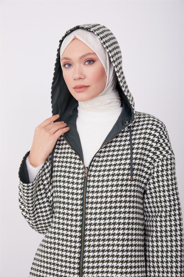 Armine Çift Taraflı Giyilebilen Kaban 23K7809 Yeşil