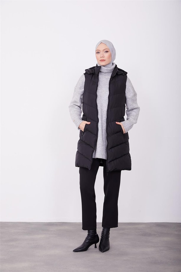 Armine Kapitone 23KD8306 Siyah