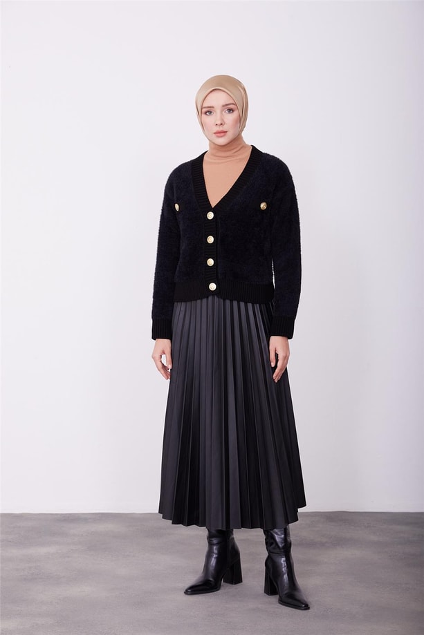 Armine Hırka 23Kd8313 Siyah