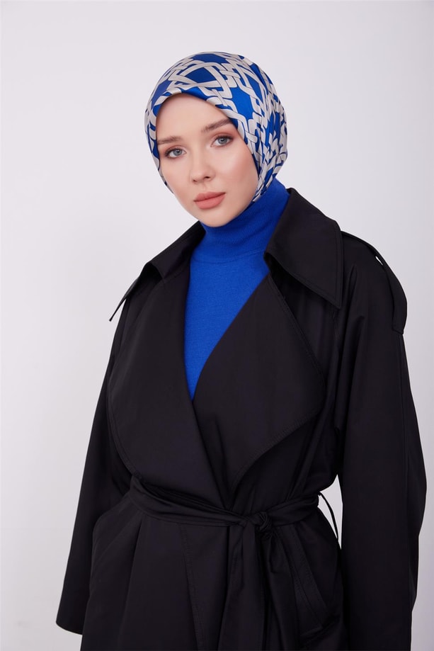Armine oversize geniş yakalı pardesü 23K8503 Siyah