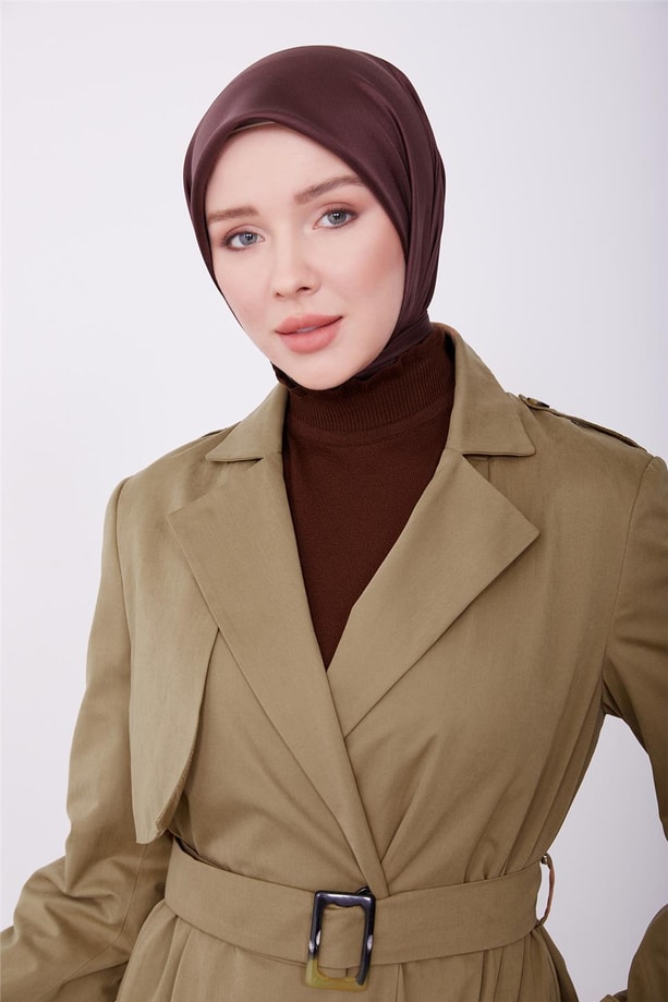 Armine Tek Allerli Su İtici Yumuşak Kumaşlı Pardesü 23K8507 Camel